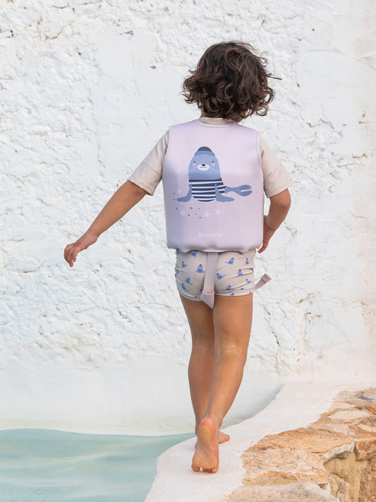 CHALECO FLOTADOR SEAL IVORY 3-6 años Monneka KIDSME