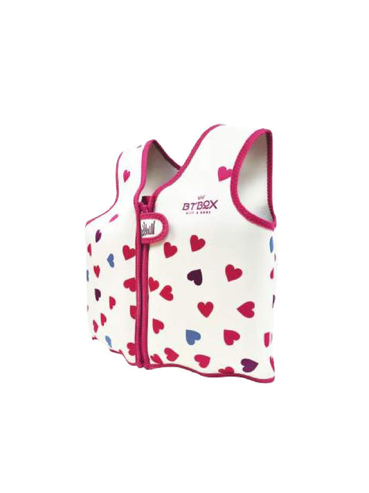 CHALECO FLOTADOR CORAZONES 1-2 AÑOS BTBOX KIDSME