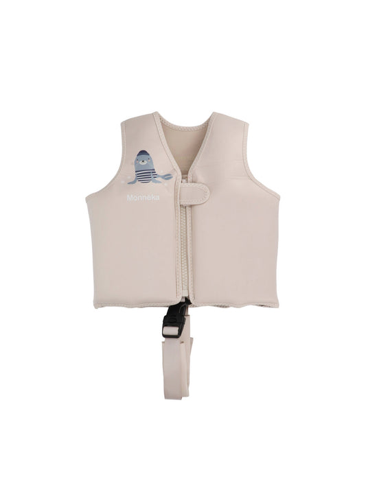 CHALECO FLOTADOR SEAL IVORY 1-3 AÑOS Monneka KIDSME