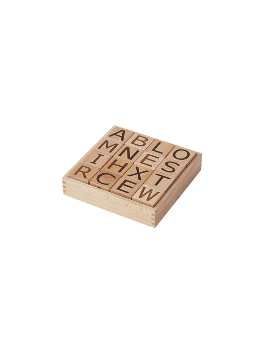 CUBOS LETRAS MADERA Kids Concept KIDSME