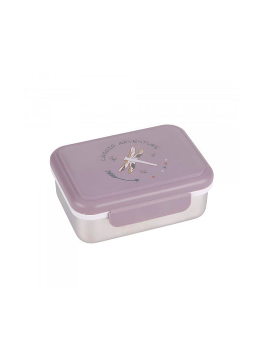 TUPPER-CAJA ALMUERZO ACERO INOX DRAGONFLY Lassig KIDSME