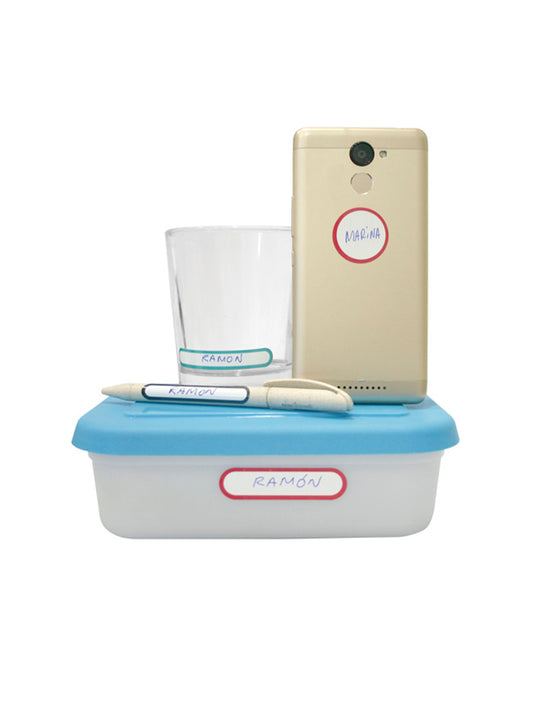 ETIQUETAS RESISTENTES AL AGUA, LAVAVAJILLAS Y MICROONDAS Mine KIDSME