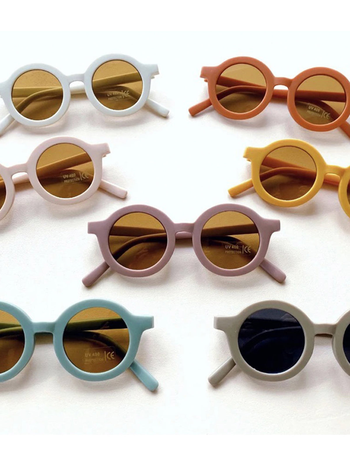 GAFAS DE SOL SOSTENIBLES SUNNIES SHELL ROSA Grech & Co. KIDSME