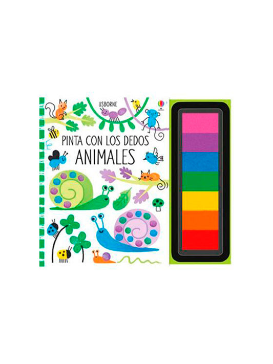 PINTA CON LOS DEDOS ANIMALES Usborne KIDSME