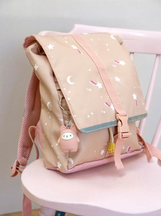 MOCHILA ECO SHOOTING STAR CARAMEL Fabelab KIDSME