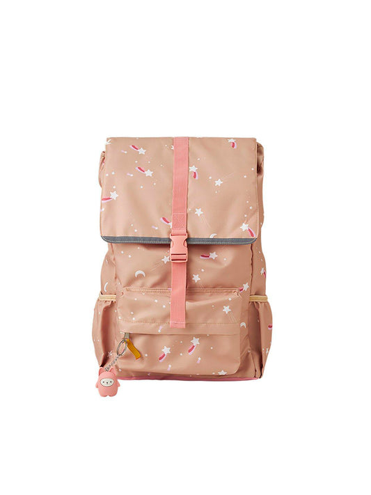 MOCHILA GRANDE ECO SHOOTING STAR CARAMEL Fabelab KIDSME