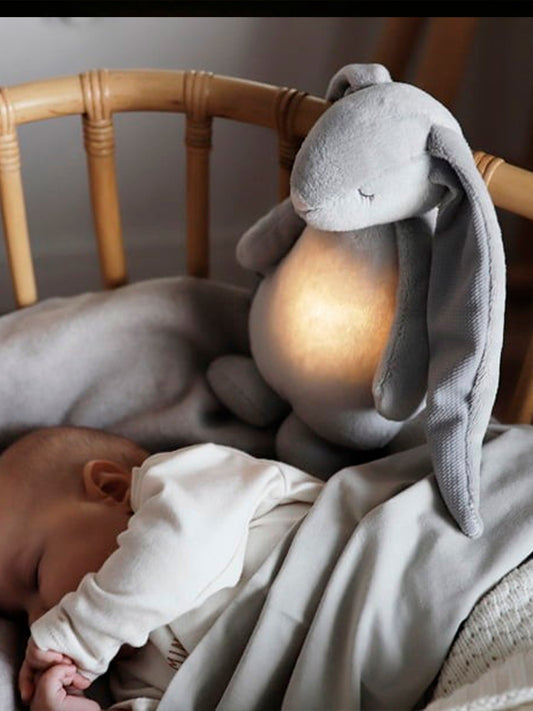 CONEJO DE PELUCHE LUZ Y SONIDO CLOUD Moonie KIDSME