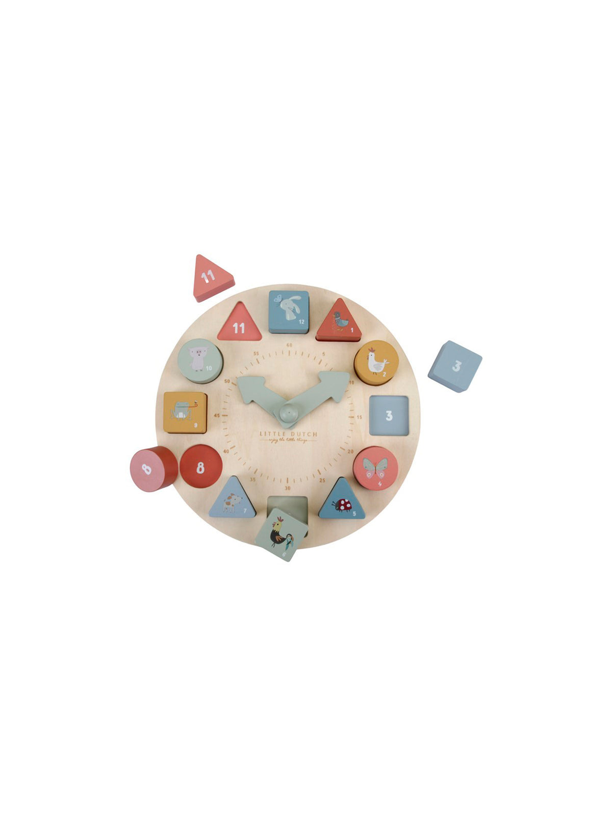 PUZZLE RELOJ ENCAJABLE Little dutch KIDSME