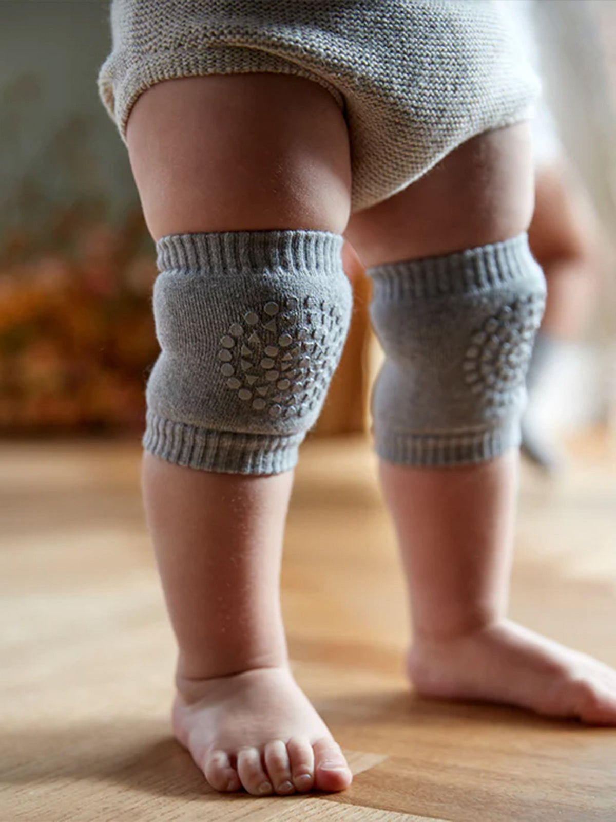 RODILLERAS GATEO GRIS MELANGE Go baby go KIDSME