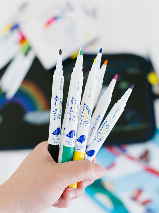 9 ROTULADORES PIZARRA/VENTANAS BTBOX KIDSME