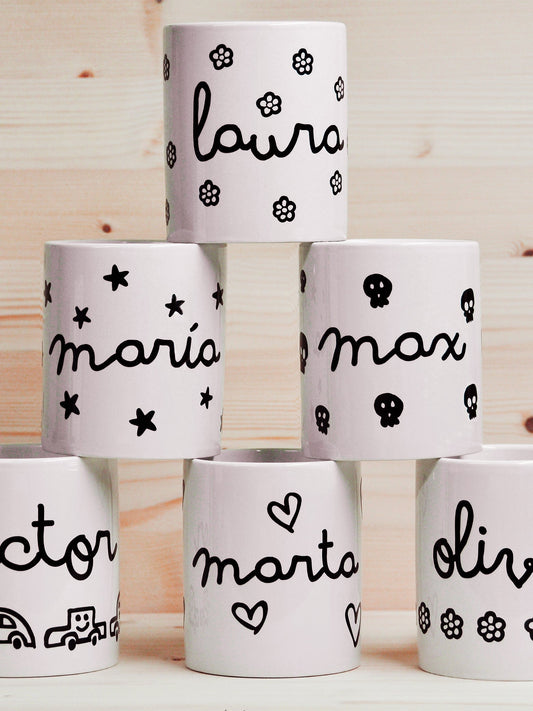 TAZA PERSONALIZADA COCHES Kidsme store KIDSME