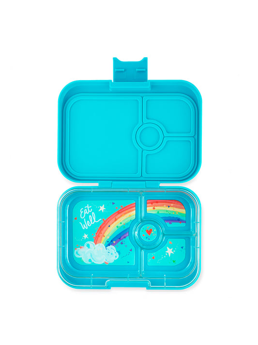 YUMBOX PANINO 4 SECCIONES RAINBOW AQUA Yumbox KIDSME