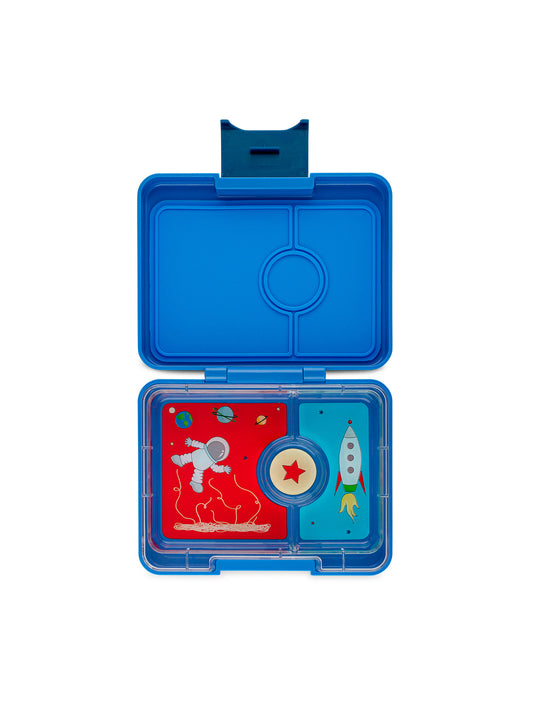 YUMBOX SNACK 3 SECCIONES ROCKET TRAY BLUE Yumbox KIDSME